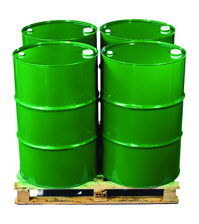 Pallet of Bulk Olive Oil Drums