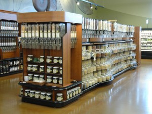 Bulk Dispensers in Grocery Store Bulk Dispenser in Grocery Store