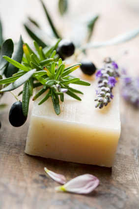 Olive Oil Soap with Olives and Rosemary