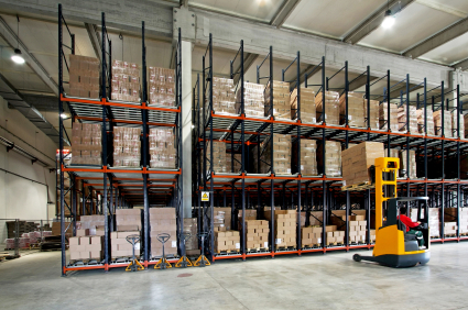 Bulk Oil Packaging in Warehouse