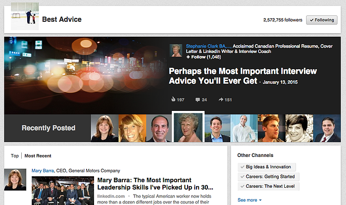 LinkedIn Pulse | Best Advice