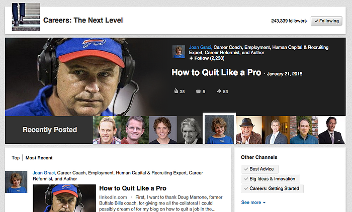 LinkedIn Pulse | Careers: The Next Level