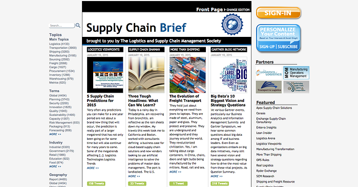 Supply Chain Brief