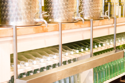 Gourmet Retail Olive Oil Store and fustis