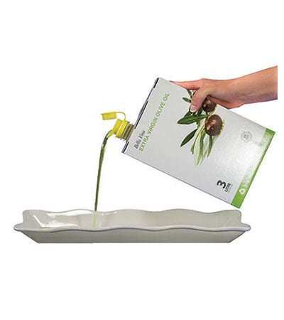 EVOO bag in a box pouring