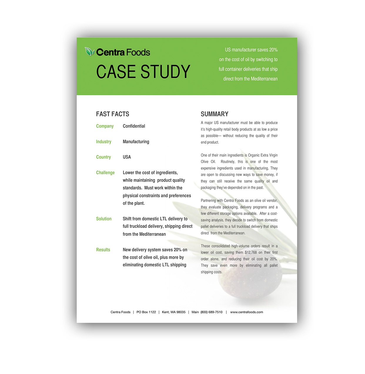 Download Case Study: Full Containers vs. Pallet Deliveries