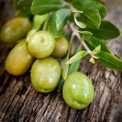 olives-on-wood-background