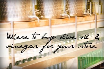 Olive Oil and Vinegar for Gourmet Store