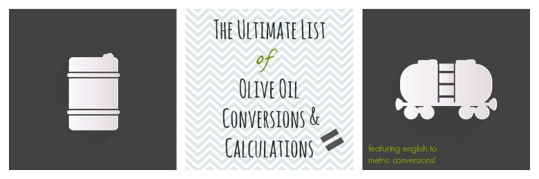 The Ultimate List of Olive Oil Conversions and Calculations