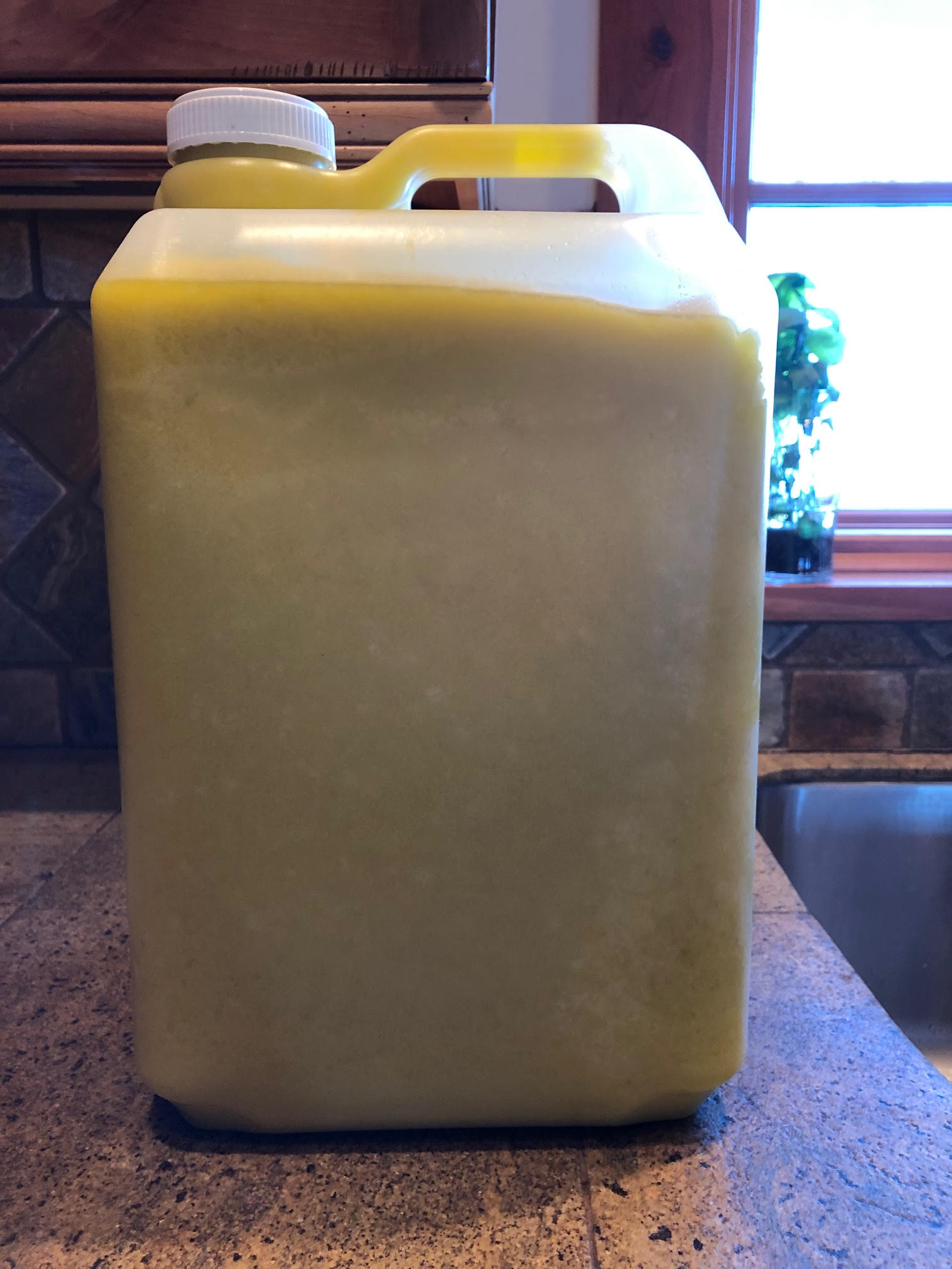 solidified 35 lb. container