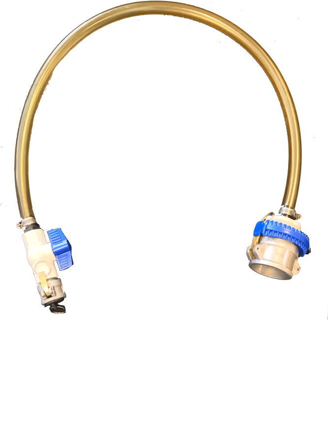 gravity drain pump for a tote