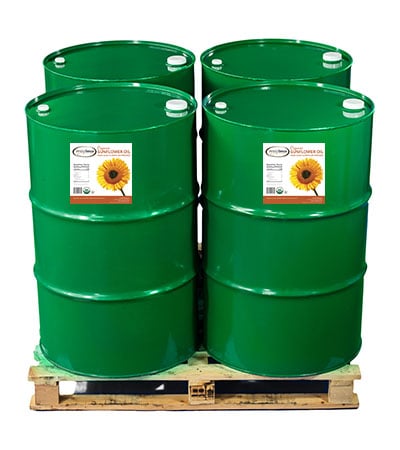 Organic Certified Sunflower Oil Drums