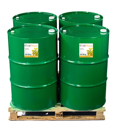 Organic Canola Oil Drums Manufacturing Agriculture