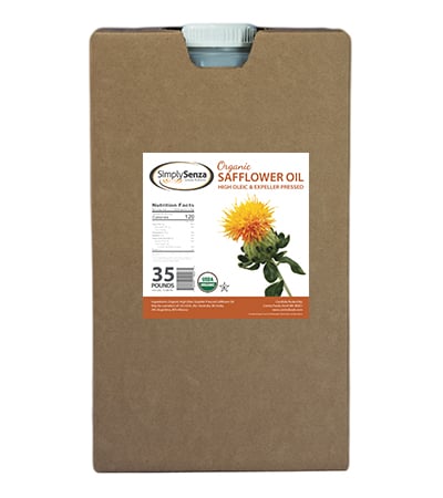 Organic Safflower Oil in 35 Lb. Containers