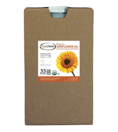 Organic Sunflower Oil in 35 Lb. Containers