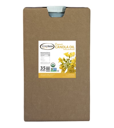 Organic Canola Oil in 35 Lb. Containers