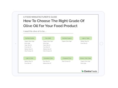 How To Choose The Right Grade Of Olive Oil For Your Food Product