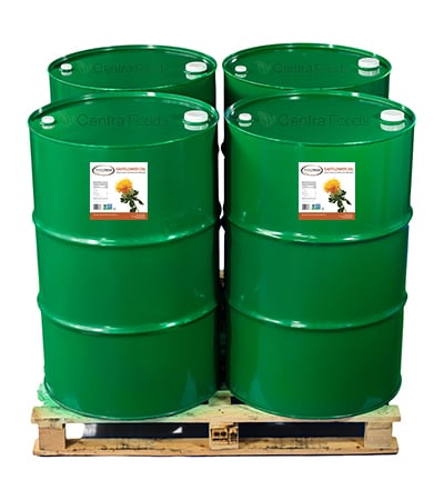 Organic Safflower Oil Drums