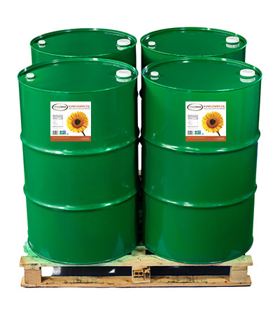 4 Drums of High Oleic Expeller Pressed Sunflower Oil